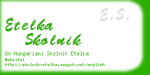 etelka skolnik business card